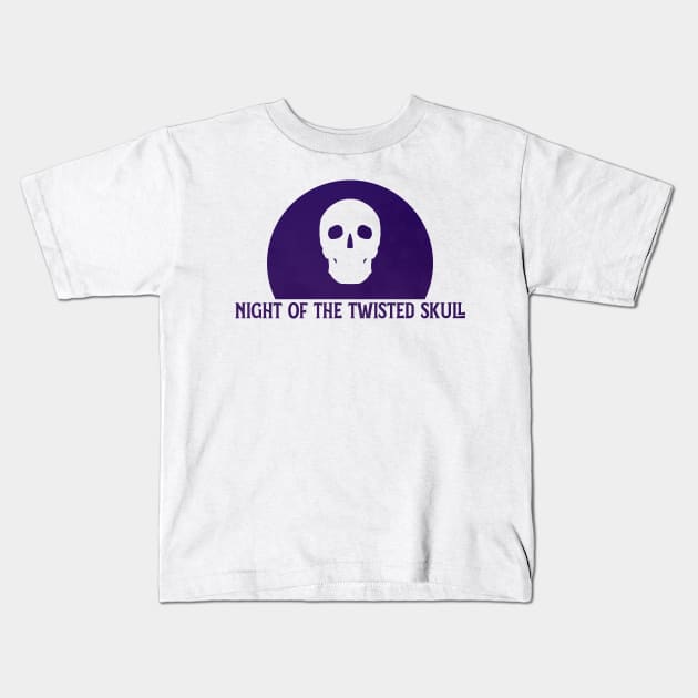 night of the twisted skulls (dark purple) Kids T-Shirt by McNerdic
